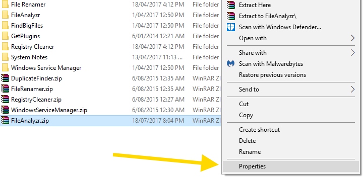 windows 10 zip files